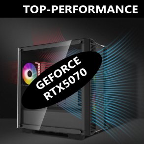 TOP-PERFORMANCE-PRO,RYZEN-7500F,16G-DDR5-RAM,RTX5070-12G,1TB-SSD,DEEPCOOL
