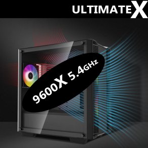 TOP-ULTIMATE-X,RYZEN-9600X,16G-DDR5-RAM,RX9060XT-16GB,1TB-SSD,DEEPCOOL