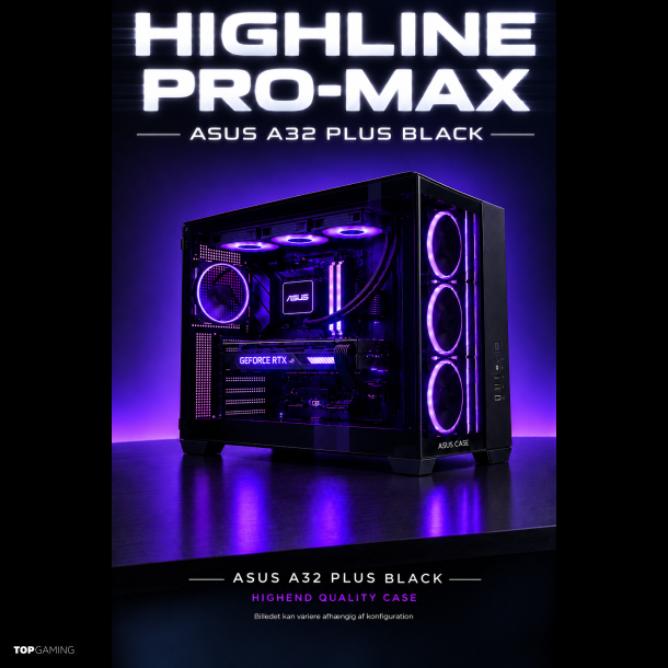 HIGHLINE-PROMAX,RYZEN-9800X3D,32G-DDR5-RAM,RTX5080-16GB,2TB-SSD,WiFi,AK500