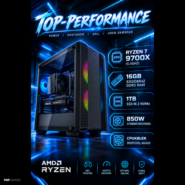 TOP-PERFORMANCE,RYZEN7-9700X,16G-DDR5-RAM,RTX5060TI-8GB,1TB-SSD,DEEPCOOL